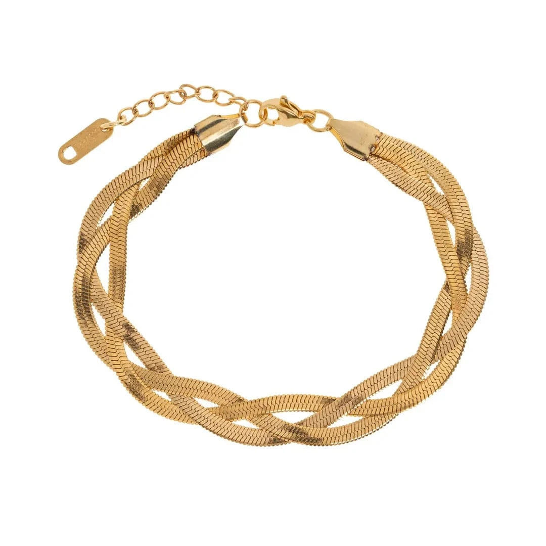 ŽENSKA NARUKVICA SA POZLATOM MILANO 🥂