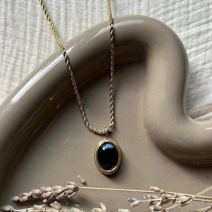 ŽENSKA OGRLICA SA POZLATOM ORPHELIA BLACK 🥂
