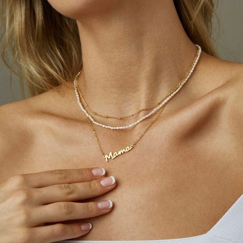 ŽENSKA OGRLICA SA POZLATOM MAMA 🥂