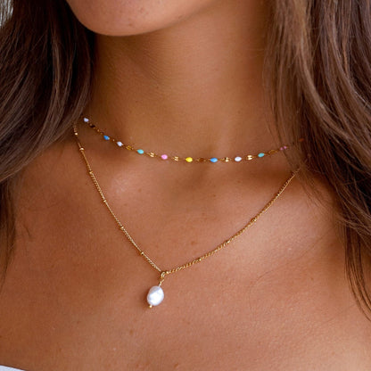 ŽENSKA OGRLICA SA POZLATOM RAINBOW 🥂