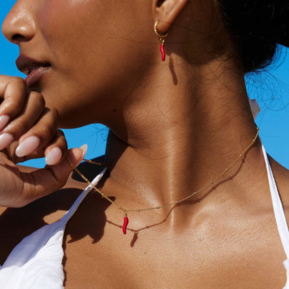 ŽENSKA OGRLICA SA POZLATOM CHILLI 🥂