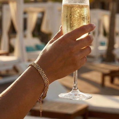 ŽENSKA NARUKVICA SA POZLATOM BAHAMI🥂