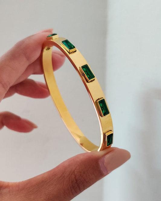 NARUKVICA SA POZLATOM PREMIUM GREEN 👑
